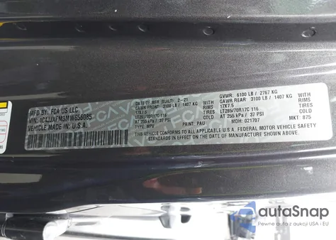 2021 Jeep Wrangler Unlimited Rubicon 4X4 z USA, uszkodzony, nr VIN 1C4JJXFM3MW656085